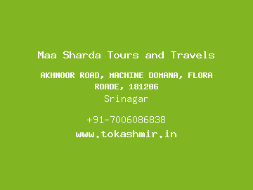 Maa Sharda Tours and Travels, Srinagar