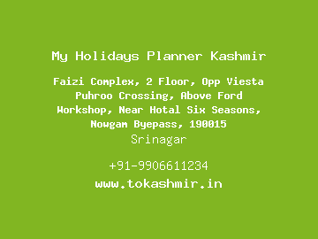 My Holidays Planner Kashmir, Srinagar